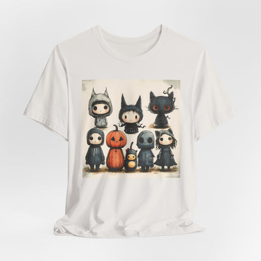 Vintage Halloween Characters Unisex Jersey Short Sleeve Tee
