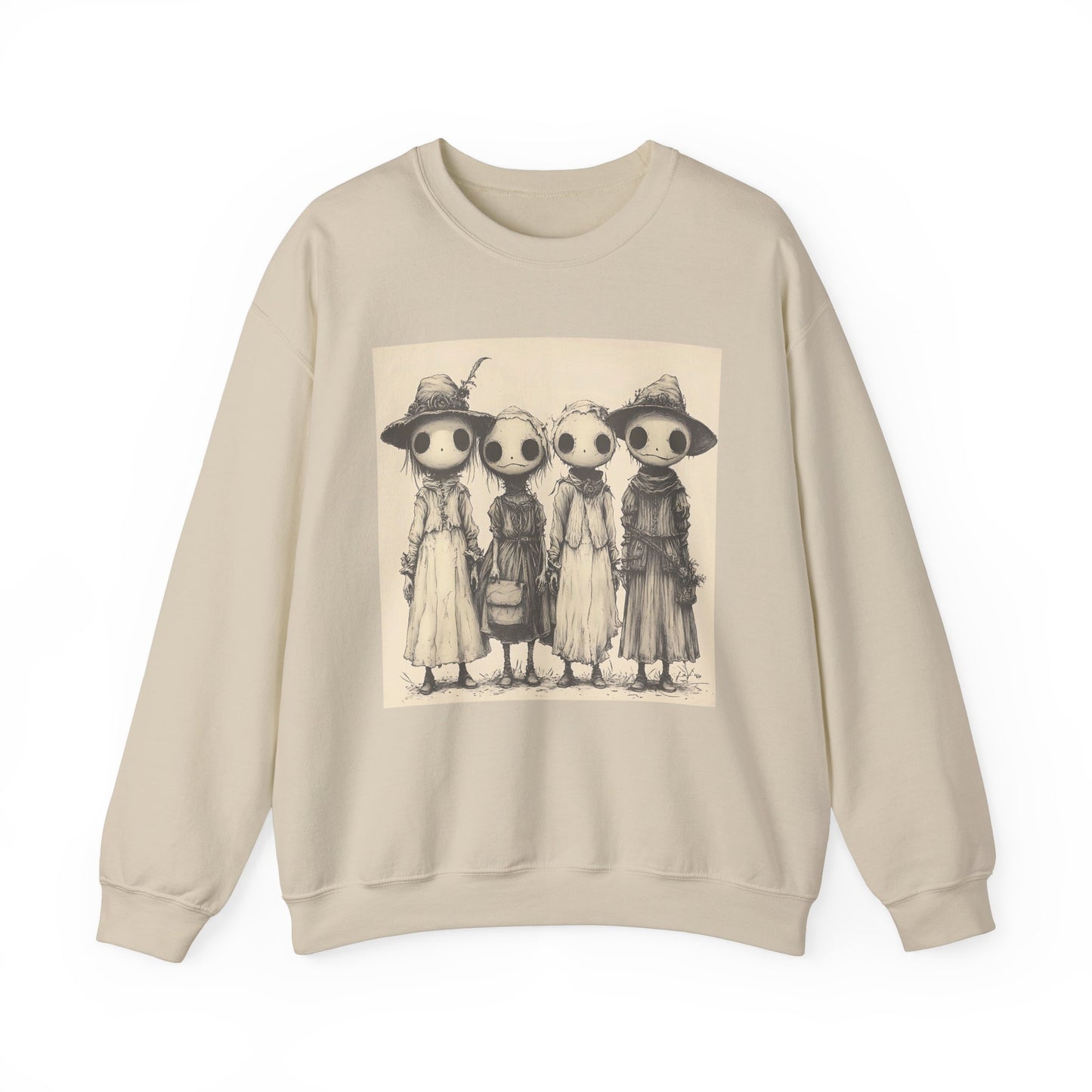 Creepy Vintage Ink Kids Unisex Heavy Blend™ Crewneck Sweatshirt