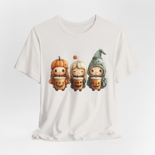 Halloween Coffee Kids Unisex Jersey Short Sleeve Tee