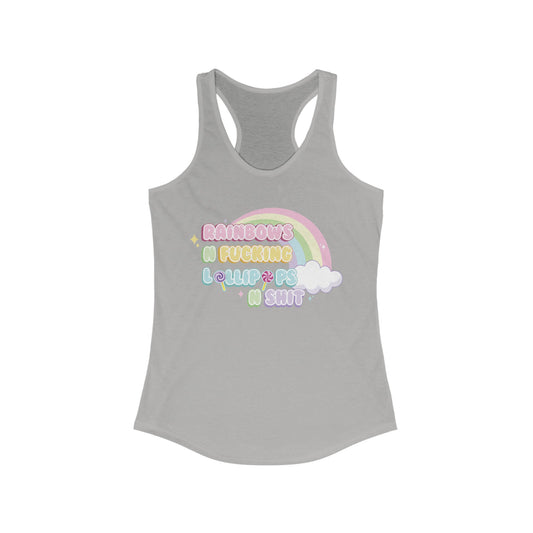 Rainbows n Lollipops Women's Ideal Racerback Tank