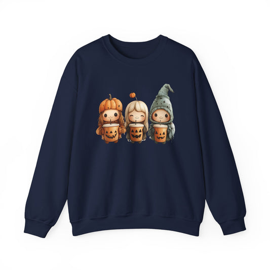 Halloween Coffee Kids Unisex Heavy Blend™ Crewneck Sweatshirt