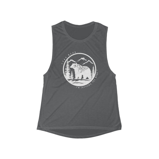I Choose The Bear Flowy Scoop Muscle Tank