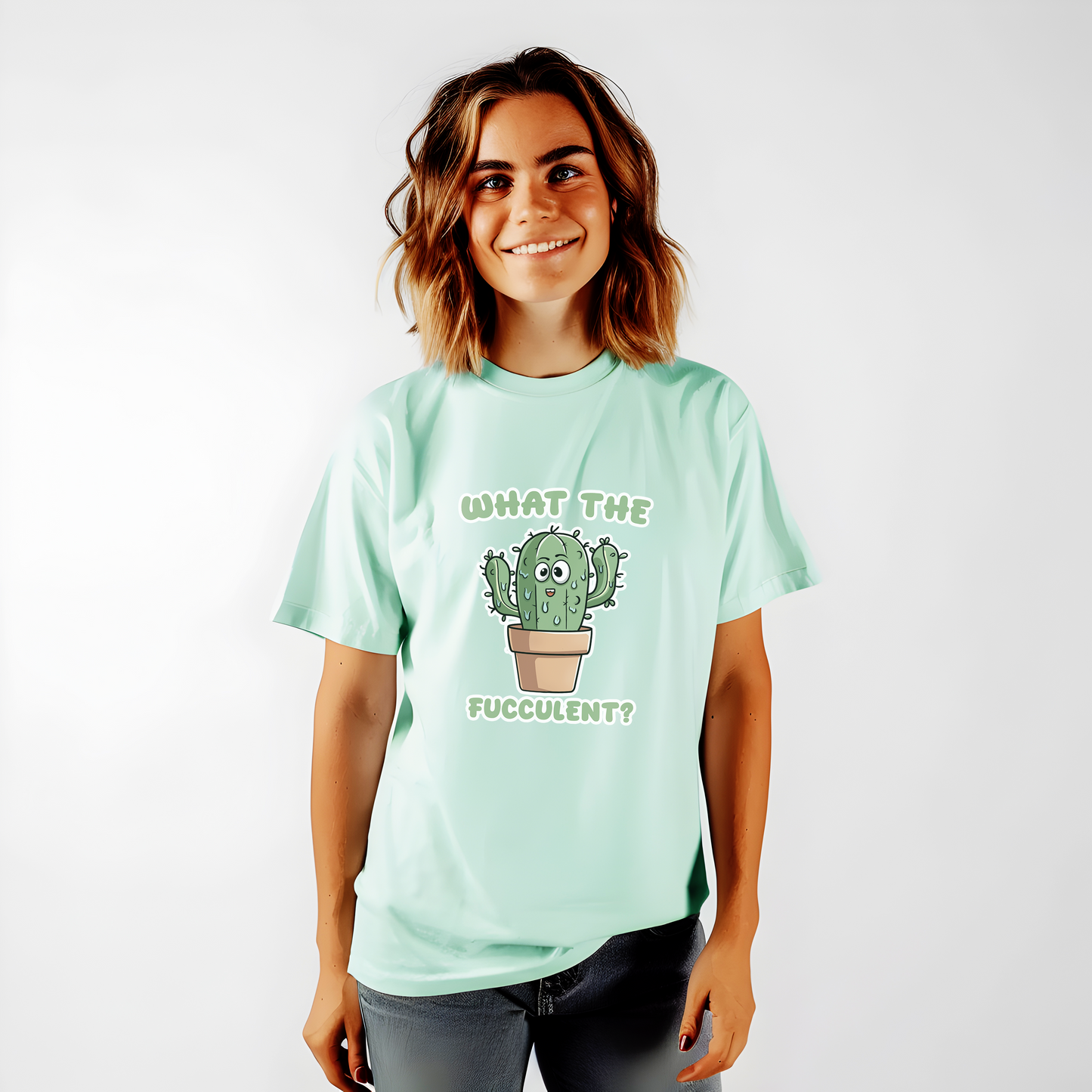 What the Fucculent Unisex Garment-Dyed 100% Cotton T-shirt