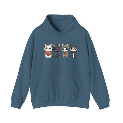 Cute Halloween Costume Cats Unisex Heavy Blend™ Hooded Sweatshirt