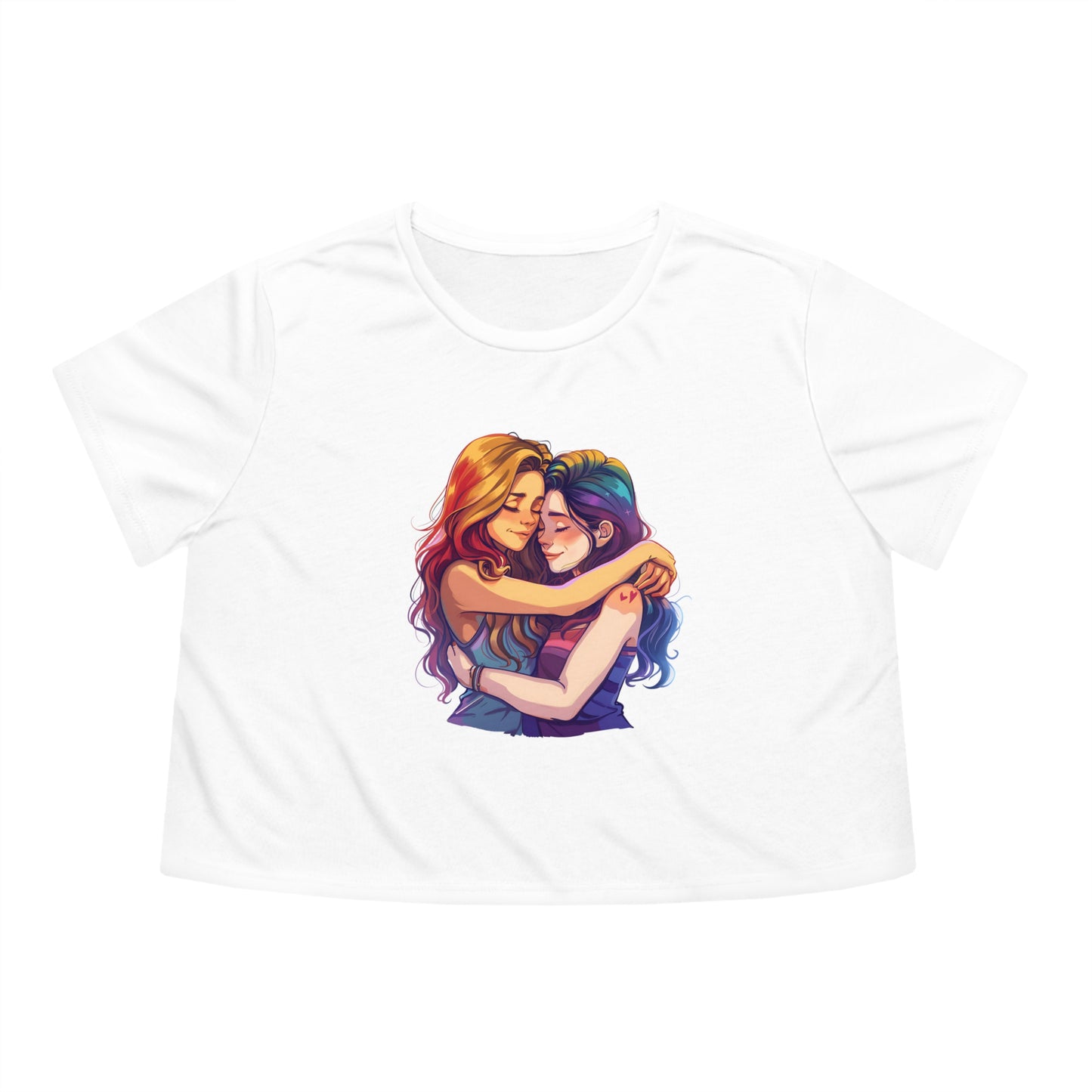 WLW Pride 2024 Women's Flowy Cropped Tee