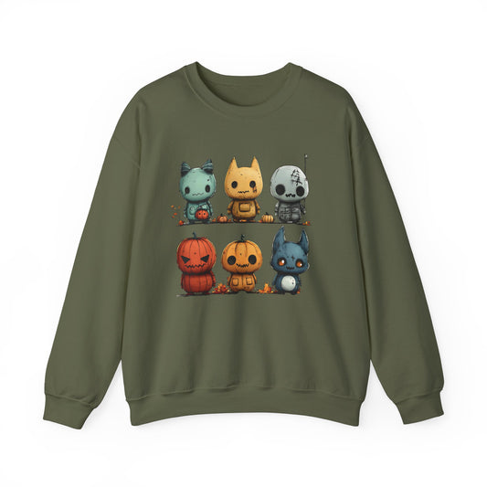 Cute Horror Characters Unisex Heavy Blend™ Crewneck Sweatshirt