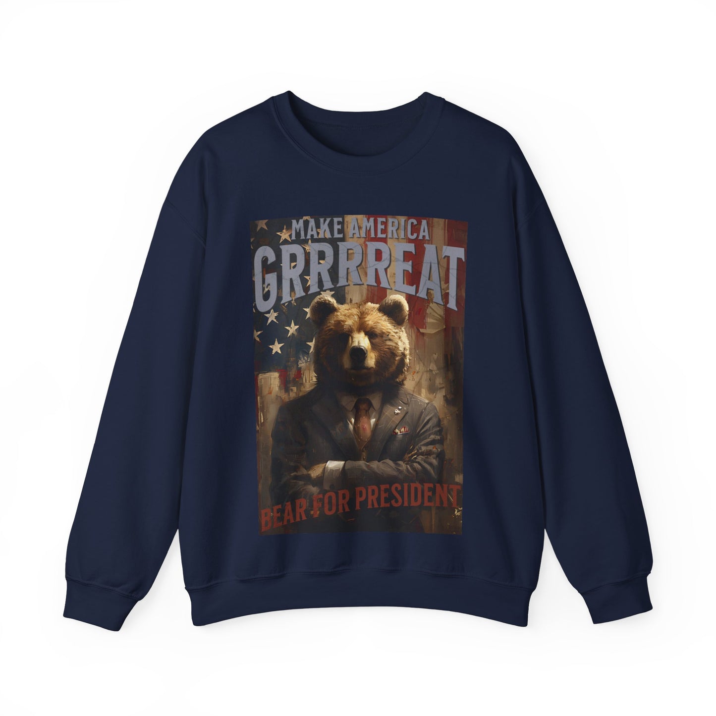 Bear for President Unisex Heavy Blend™ Crewneck Sweatshirt