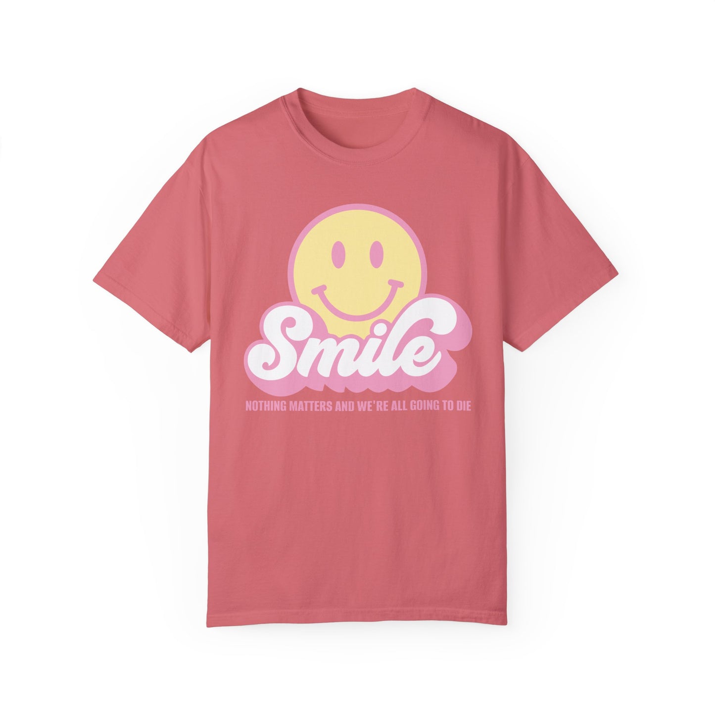 Smile Pastel Unisex Garment-Dyed 100% Cotton T-shirt