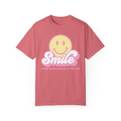 Smile Pastel Unisex Garment-Dyed 100% Cotton T-shirt