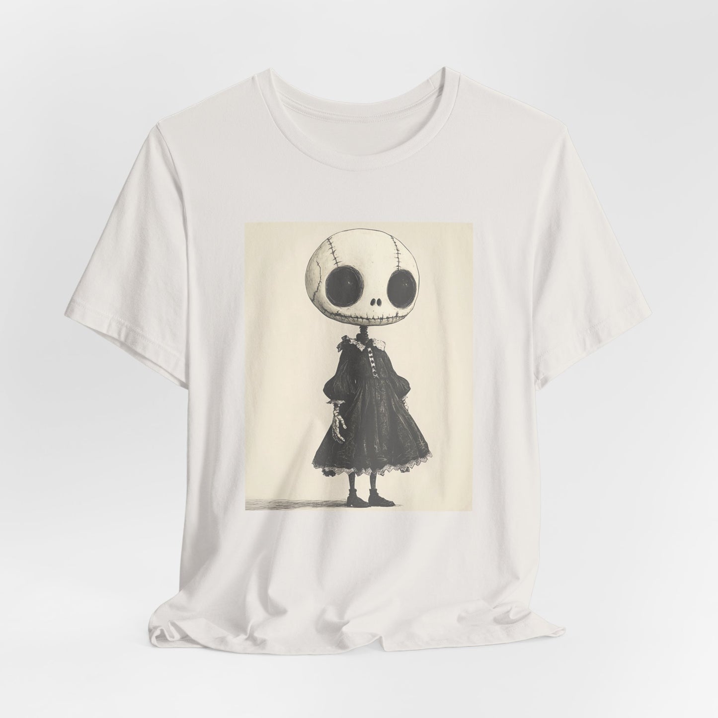 Creepy Vintage Ink Girl Unisex Jersey Short Sleeve Tee