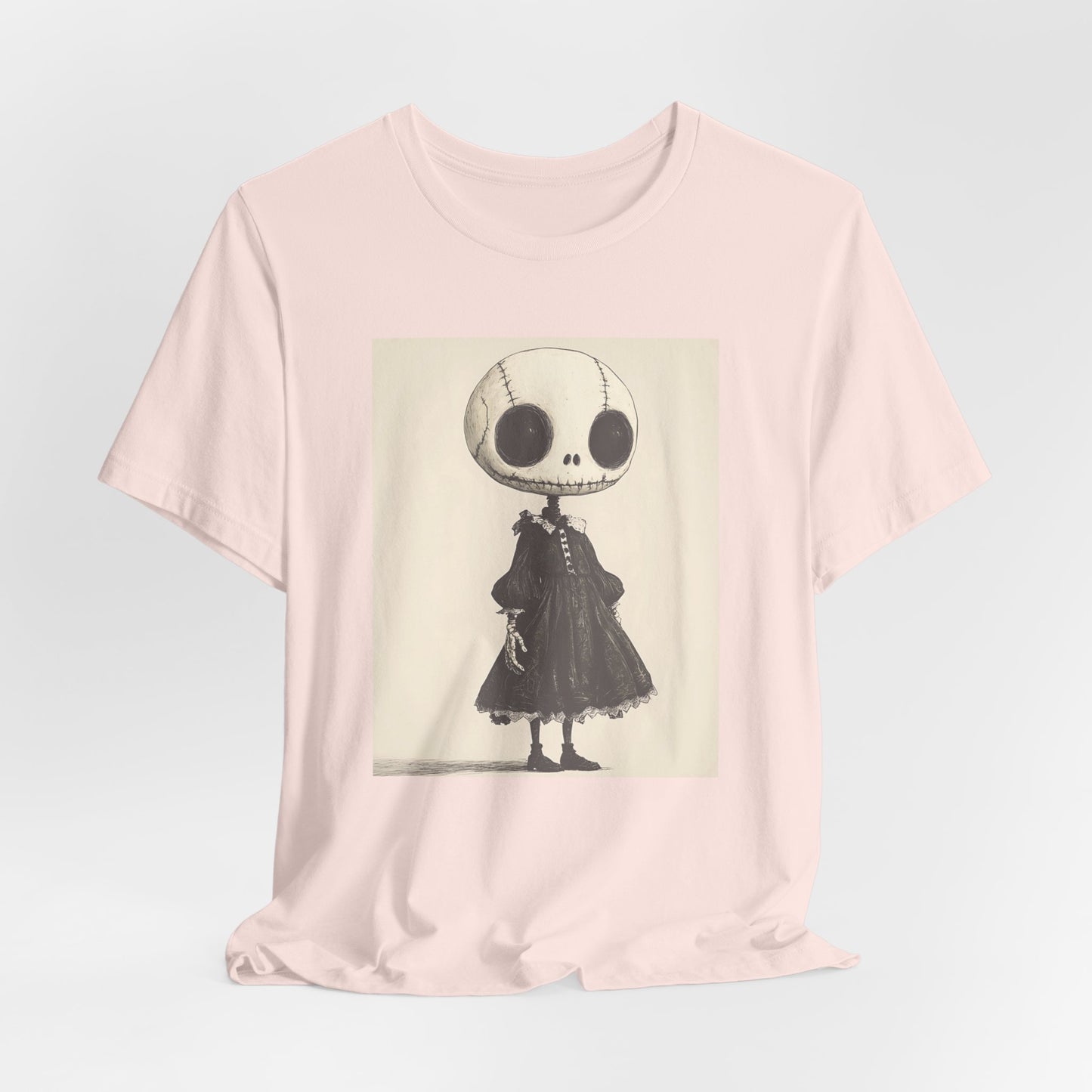 Creepy Vintage Ink Girl Unisex Jersey Short Sleeve Tee