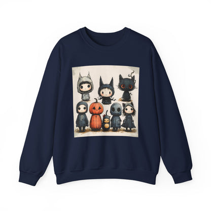 Vintage Halloween Characters Unisex Heavy Blend™ Crewneck Sweatshirt