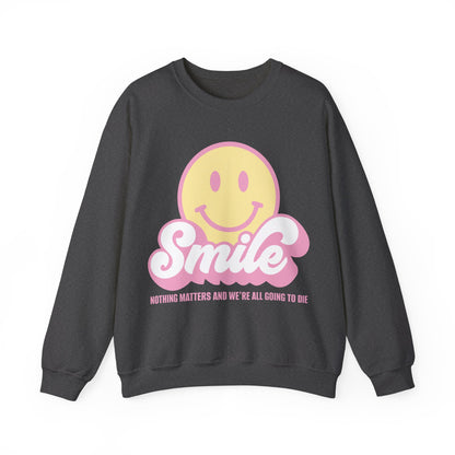 Smile Earthy Pastel Heavy Blend™ Crewneck Sweatshirt