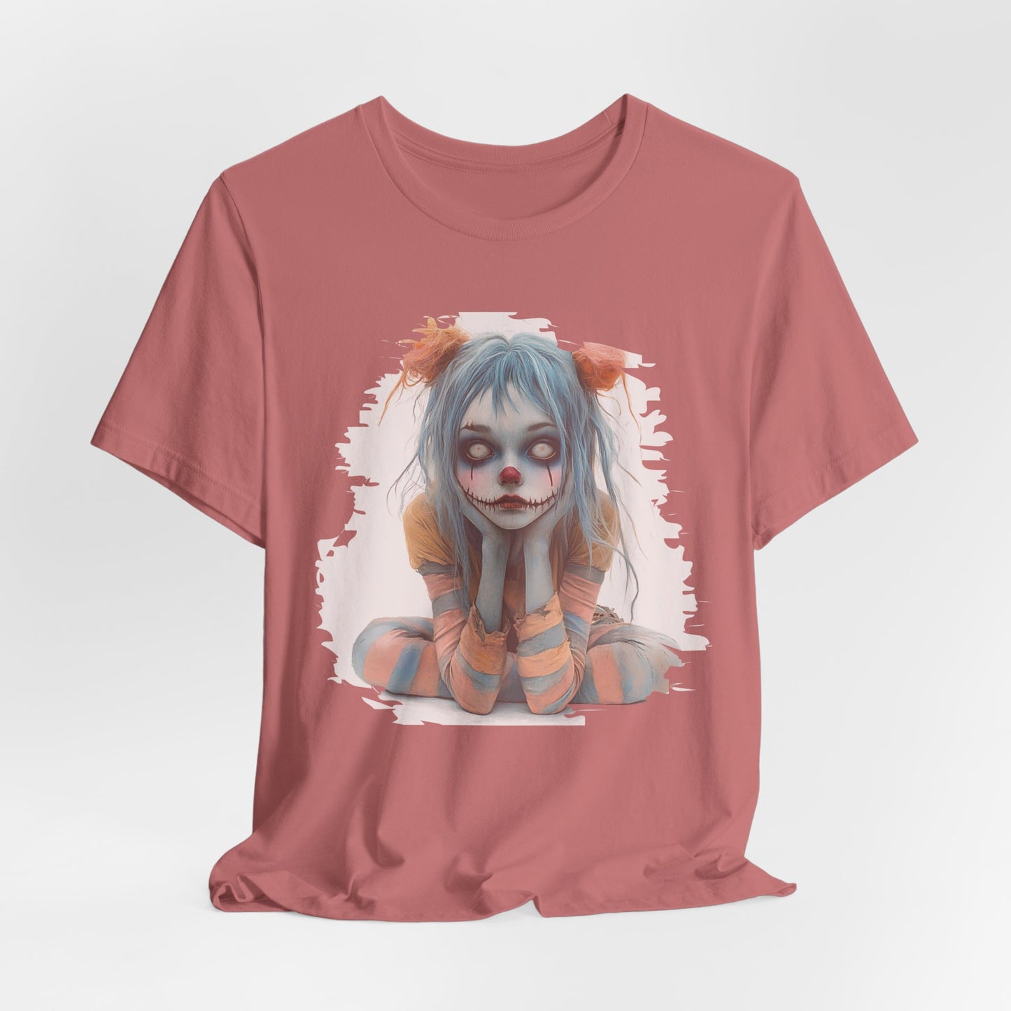 Pastel Clown Zombie Girl Unisex Jersey Short Sleeve Tee