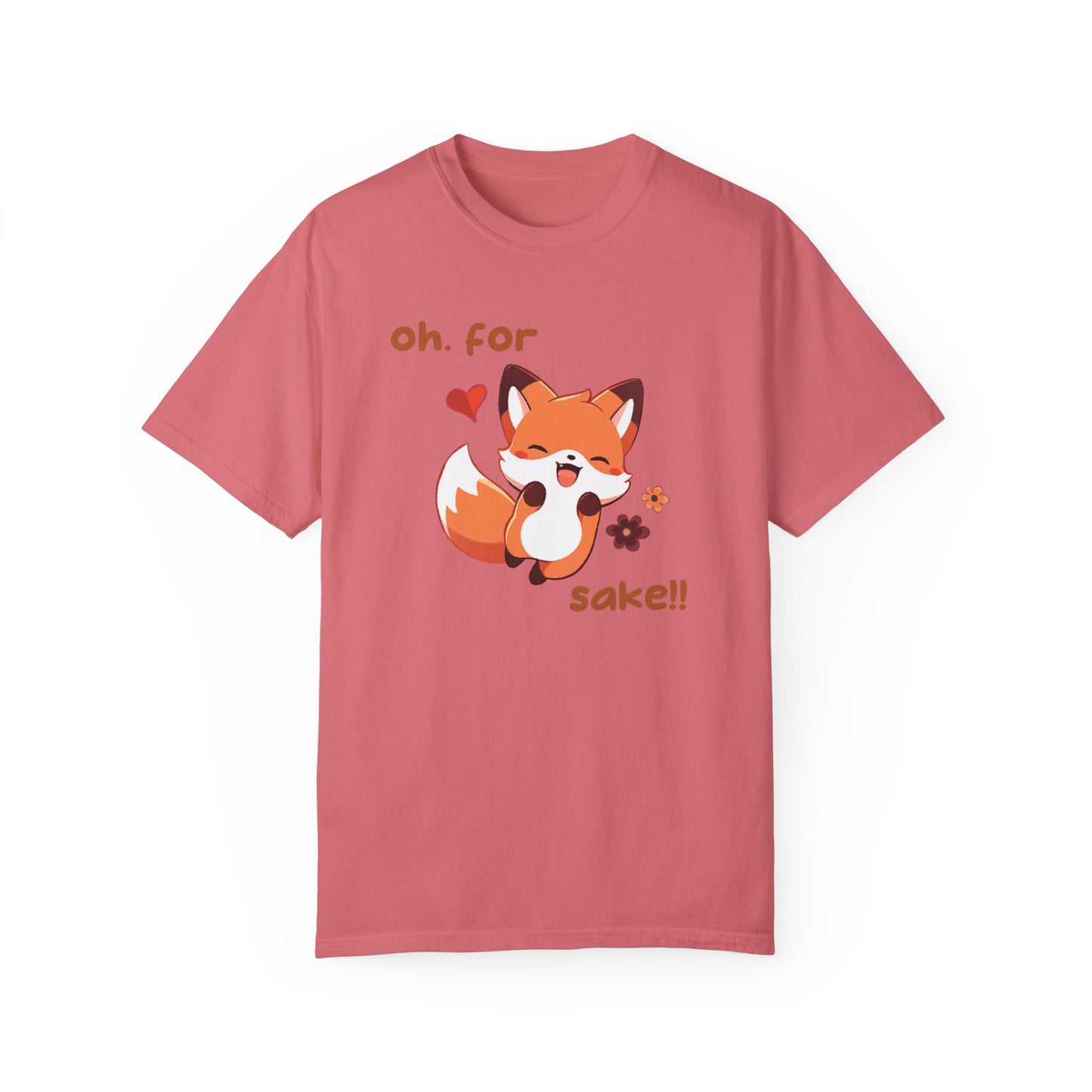 Oh For Fox Sake Unisex Garment-Dyed 100% Cotton T-shirt