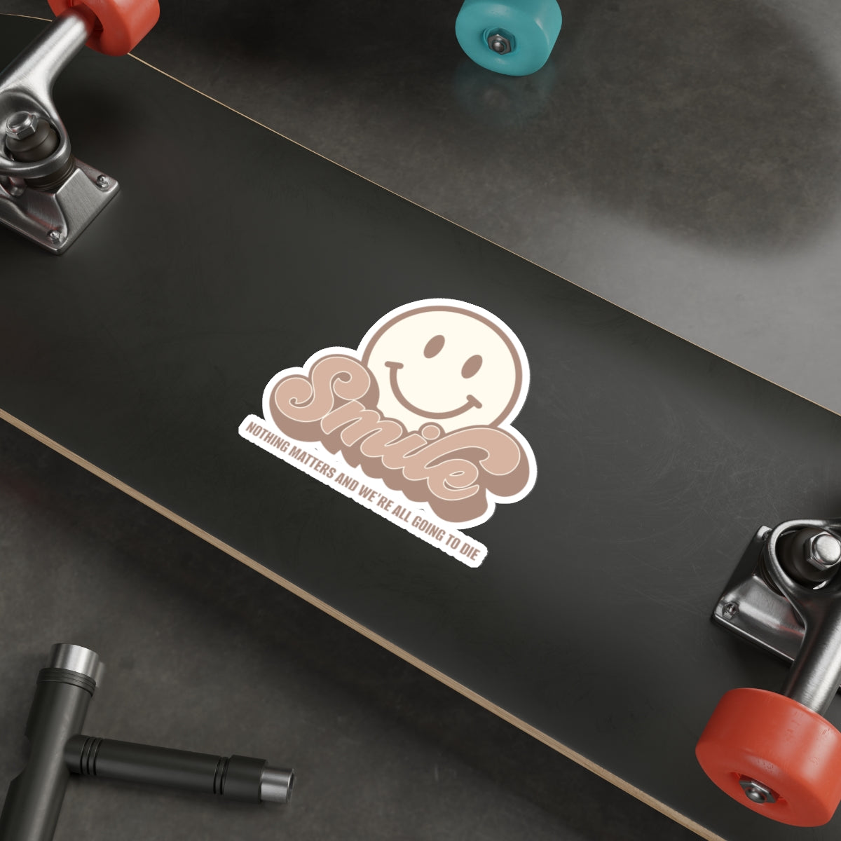 SMILE! Earthy Die-Cut Stickers