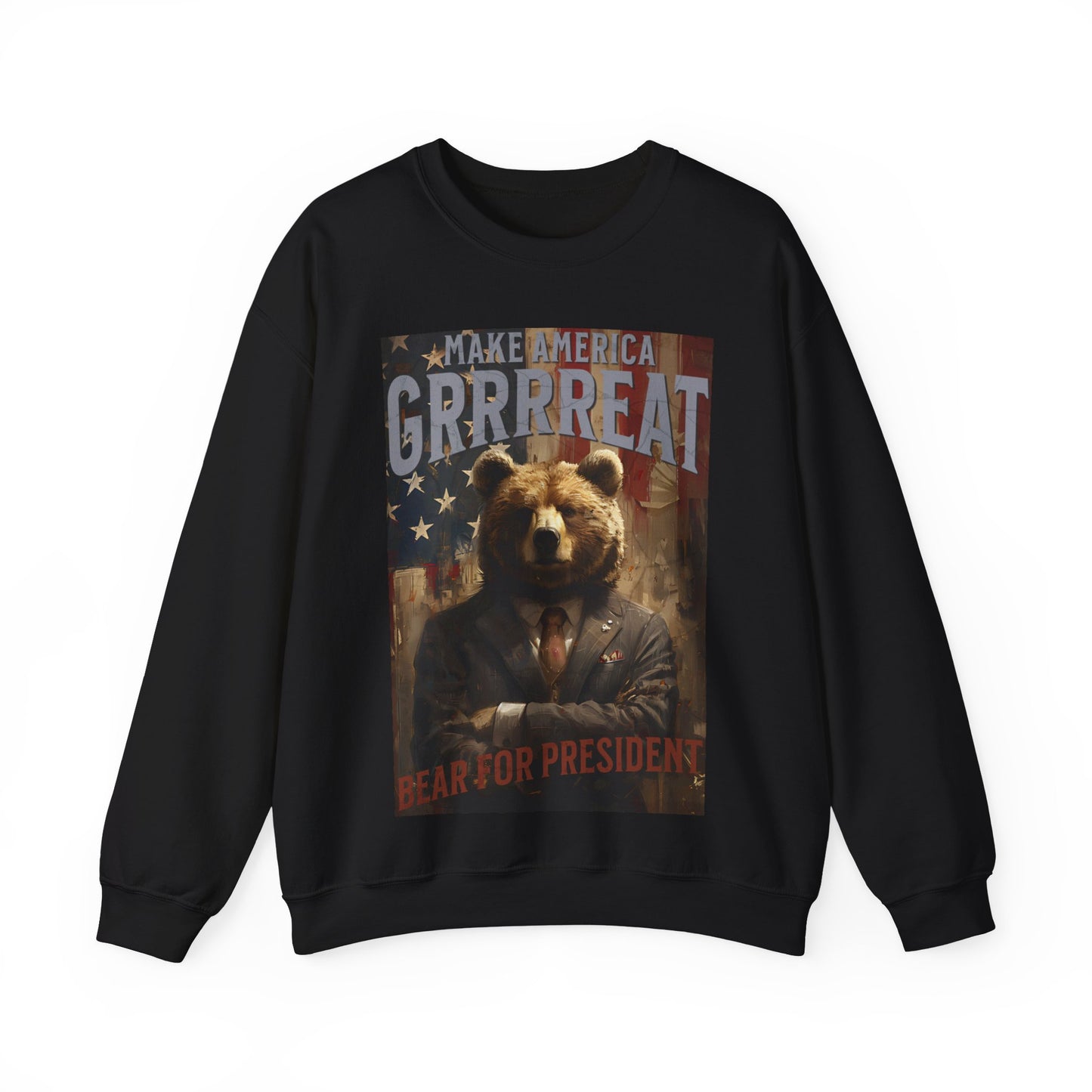 Bear for President Unisex Heavy Blend™ Crewneck Sweatshirt