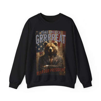 Bear for President Unisex Heavy Blend™ Crewneck Sweatshirt