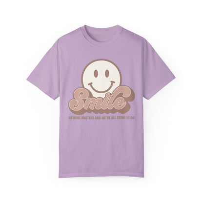 Smile Earthy Unisex Garment-Dyed 100% Cotton T-shirt