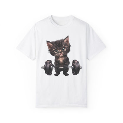 Gym Kitty Unisex Garment-Dyed 100% Cotton T-shirt