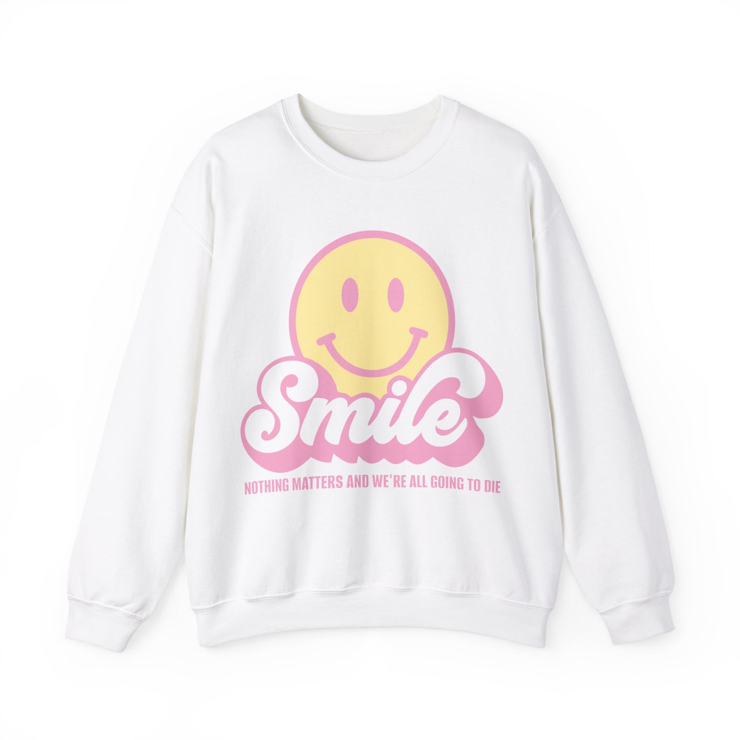 Smile Earthy Pastel Heavy Blend™ Crewneck Sweatshirt