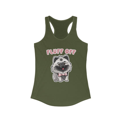 Fluff Off Women's Ideal Racerback Tank