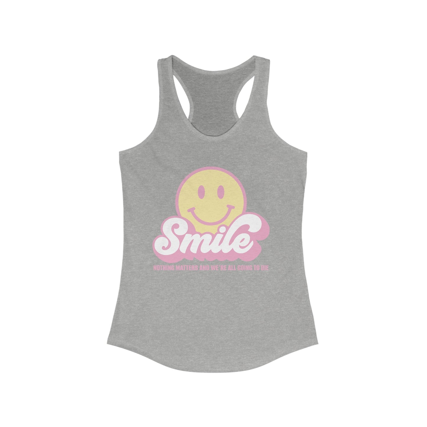 SMILE! Pastel Women's Ideal Racerback Tank