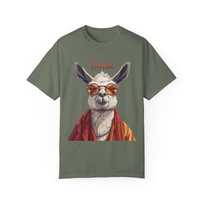 Dalai Llama Unisex Garment-Dyed 100% Cotton T-shirt