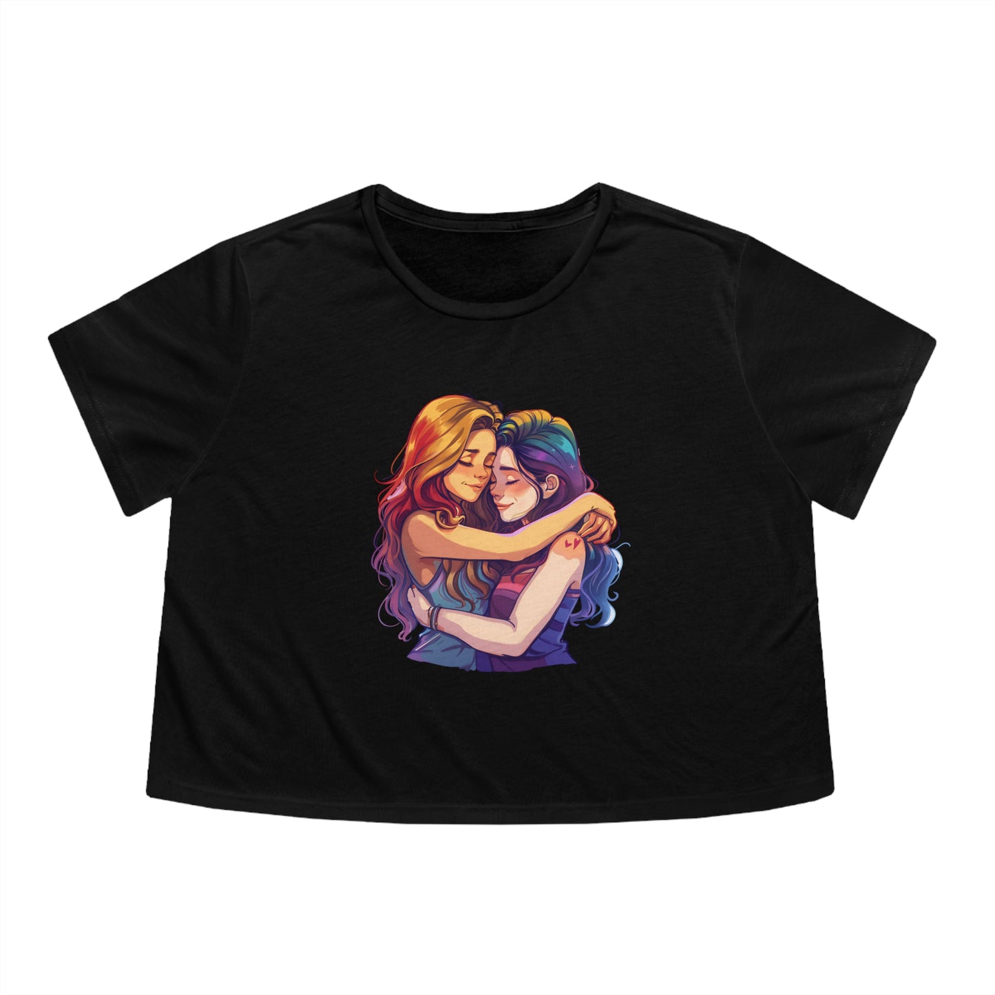 WLW Pride 2024 Women's Flowy Cropped Tee