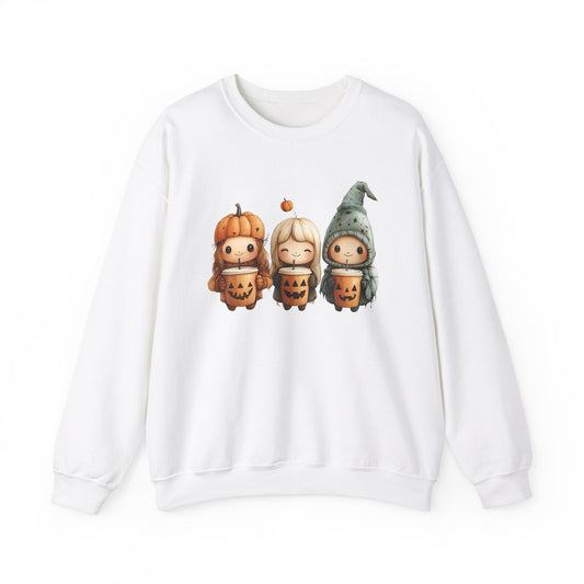 Halloween Coffee Kids Unisex Heavy Blend™ Crewneck Sweatshirt