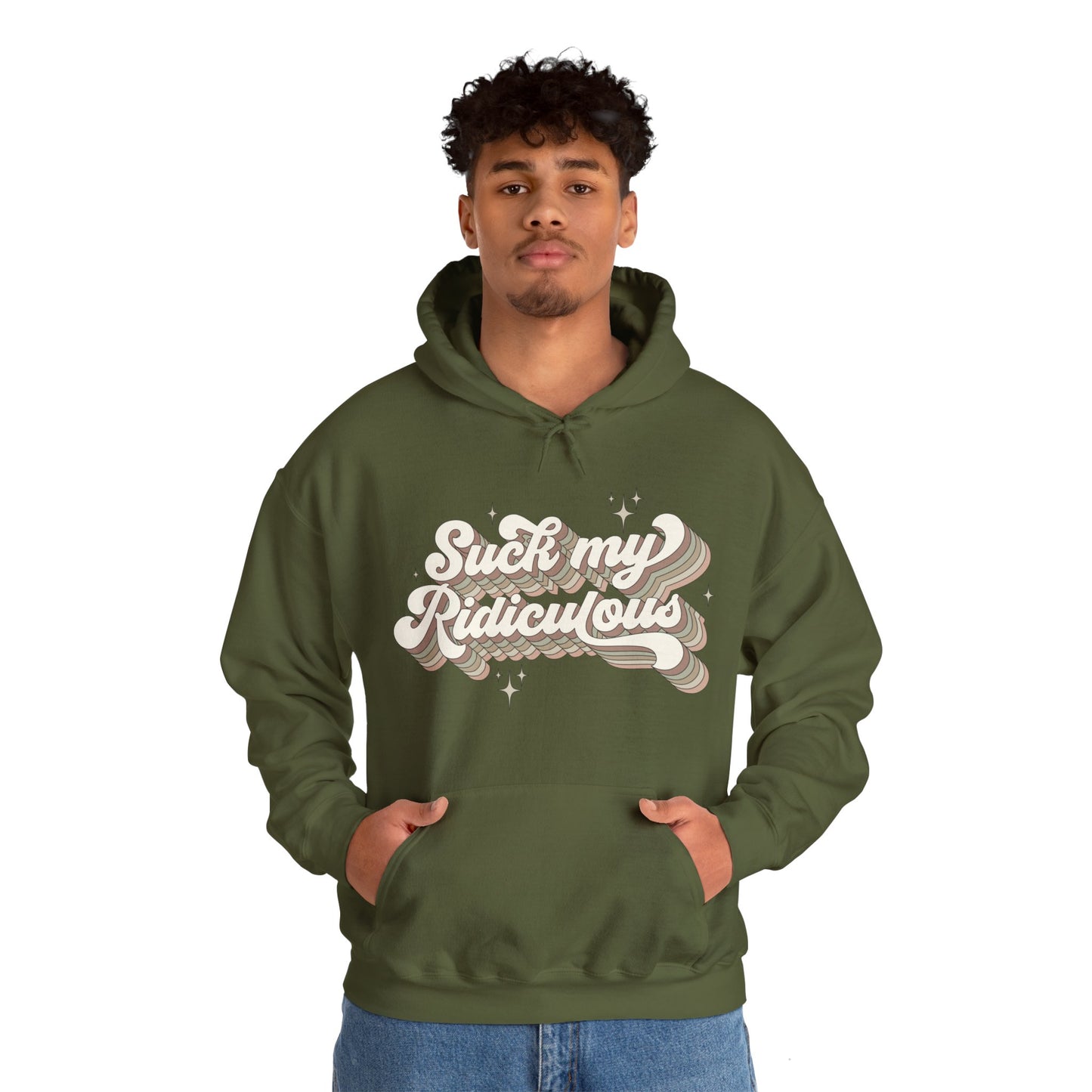 Suck My Ridiculous Earthy Unisex Heavy Blend™ Hooded Sweatshirt