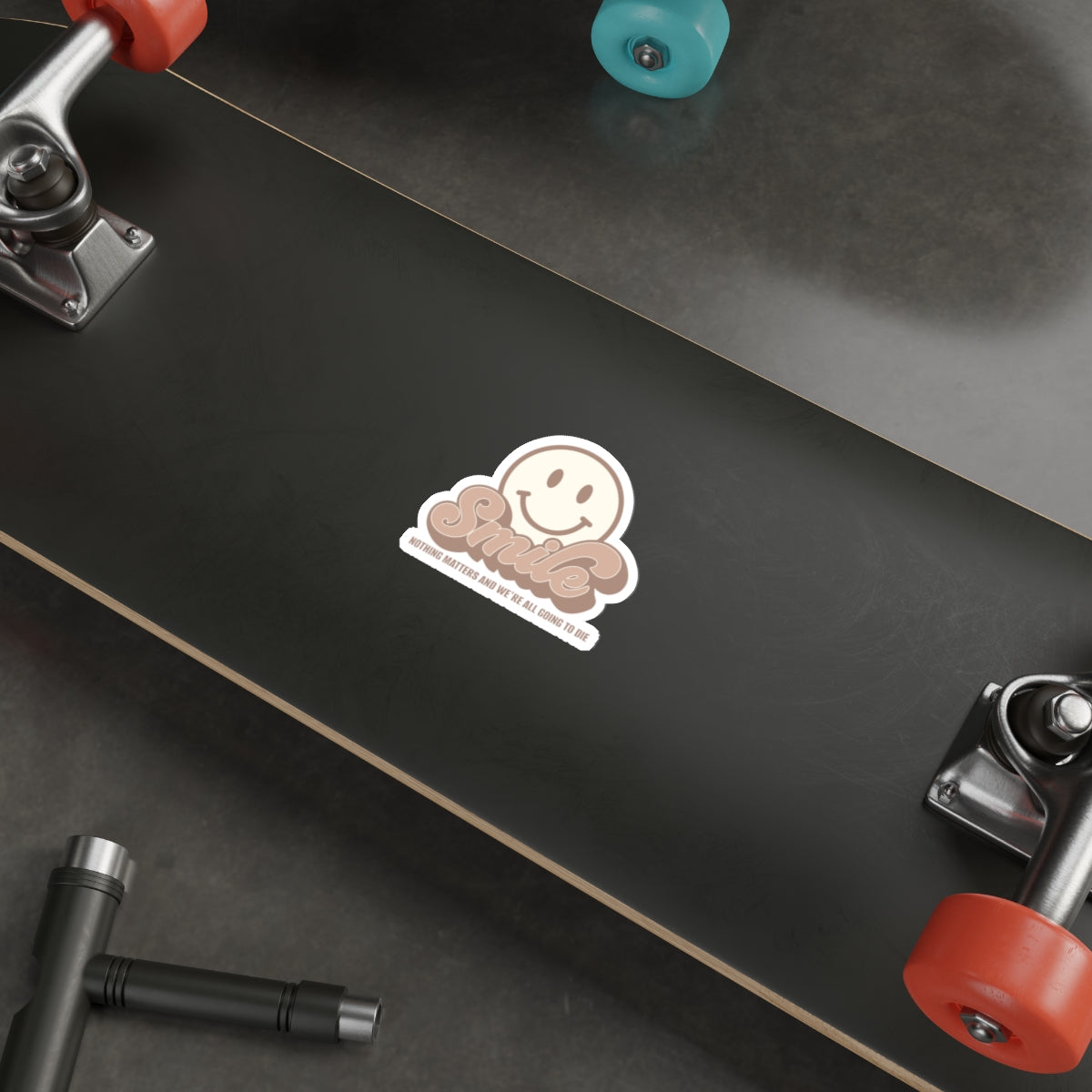 SMILE! Earthy Die-Cut Stickers