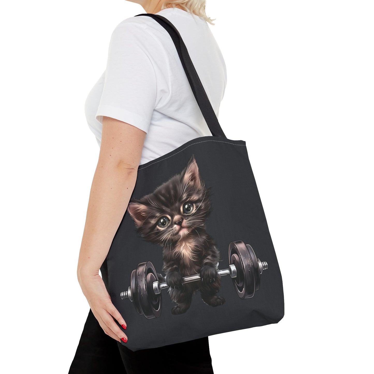 Gym Kitty Tote Bag 16"