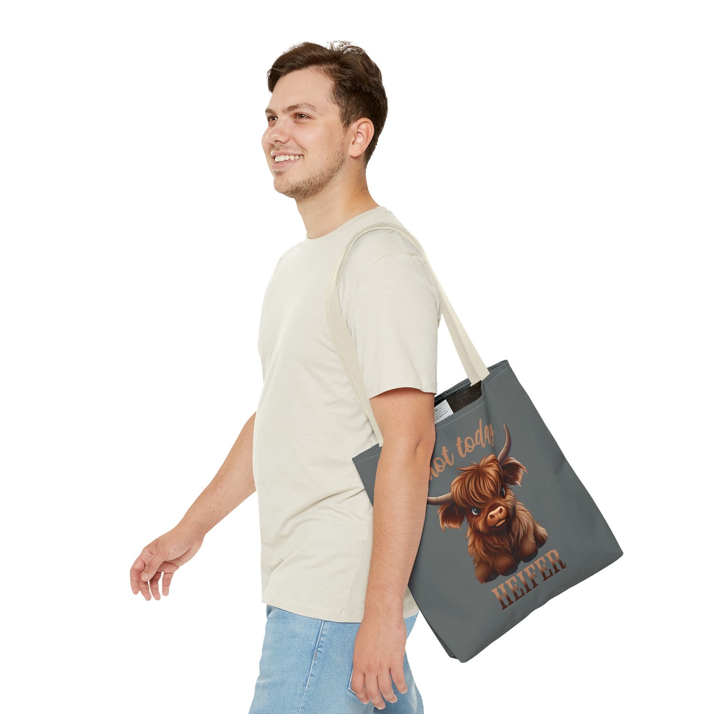 Not Today Heifer Tote Bag 16"