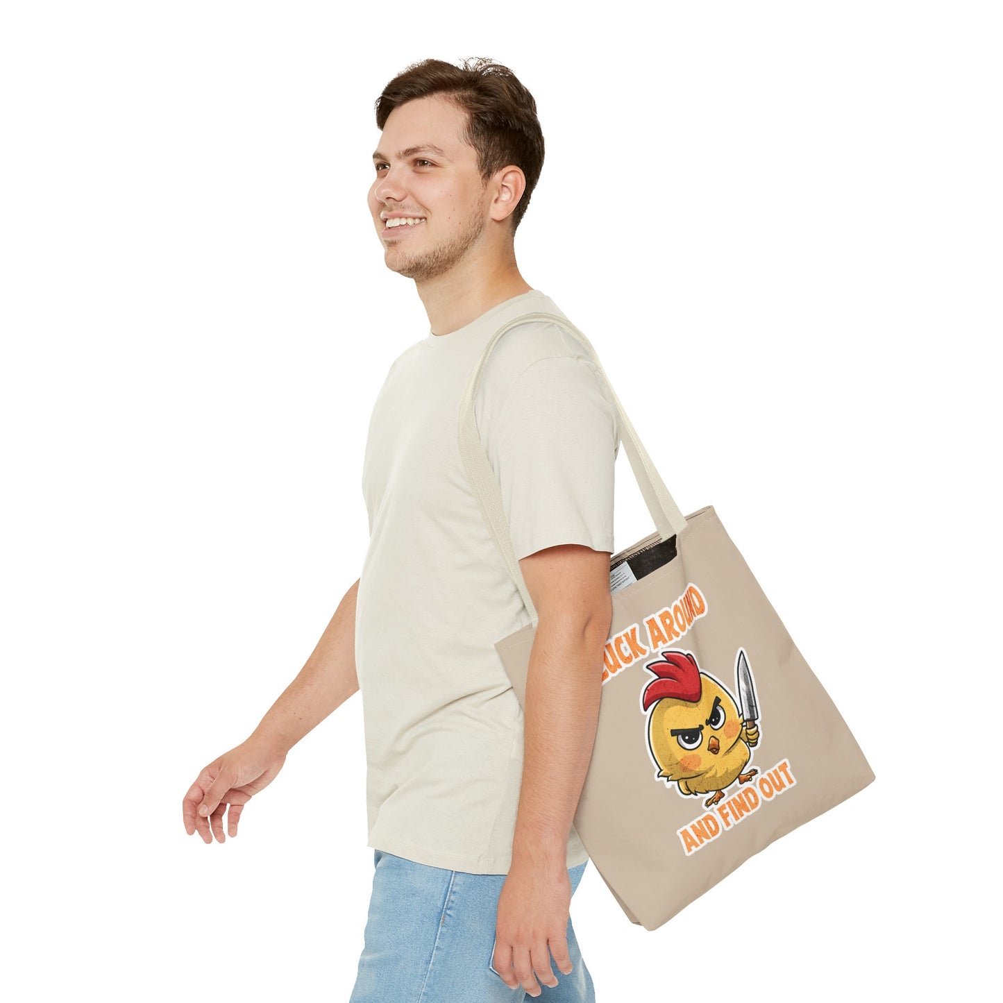 Cluck Around & Find Out Tote Bag 16"