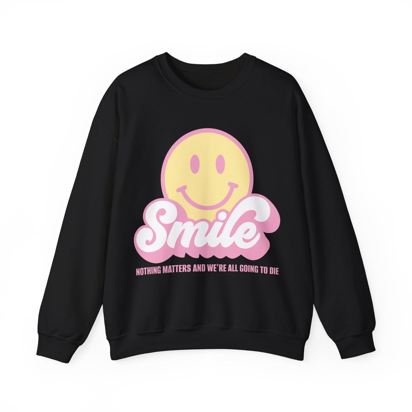 Smile Earthy Pastel Heavy Blend™ Crewneck Sweatshirt