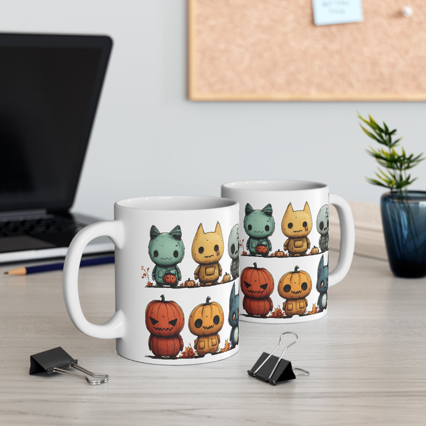 Cute Horror Characters Mug 11oz