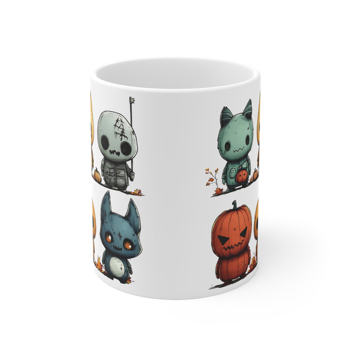 Cute Horror Characters Mug 11oz