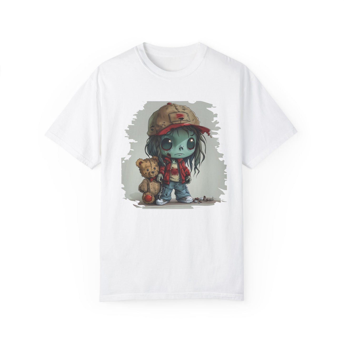 Cute Zombie Boy Unisex Garment-Dyed T-shirt