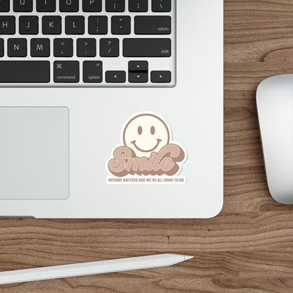 SMILE! Earthy Die-Cut Stickers