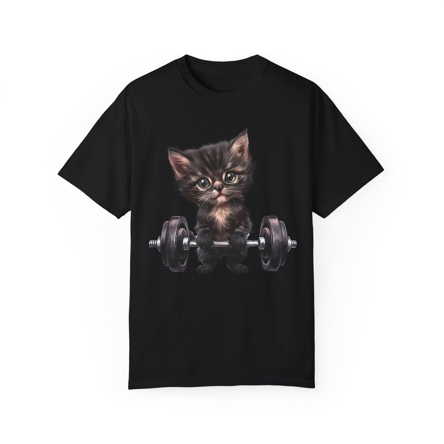 Gym Kitty Unisex Garment-Dyed 100% Cotton T-shirt