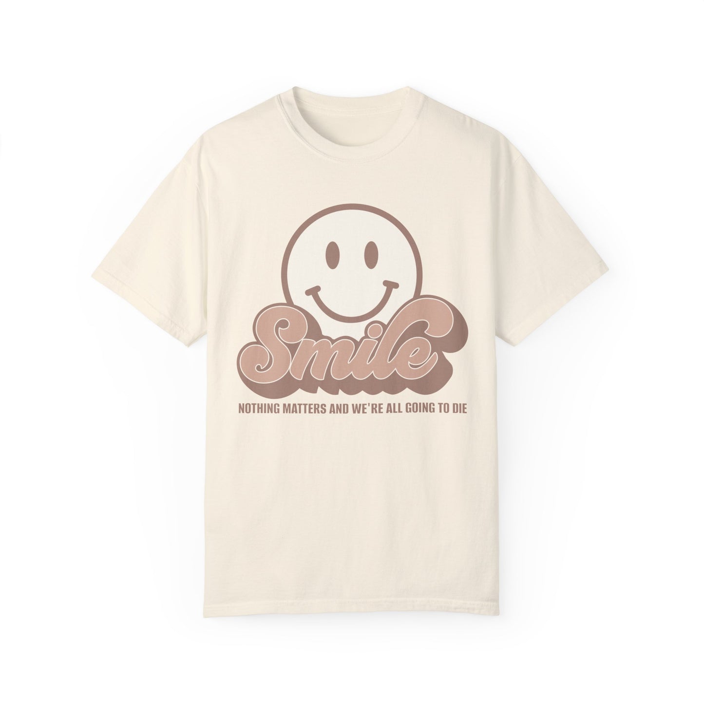 Smile Earthy Unisex Garment-Dyed 100% Cotton T-shirt