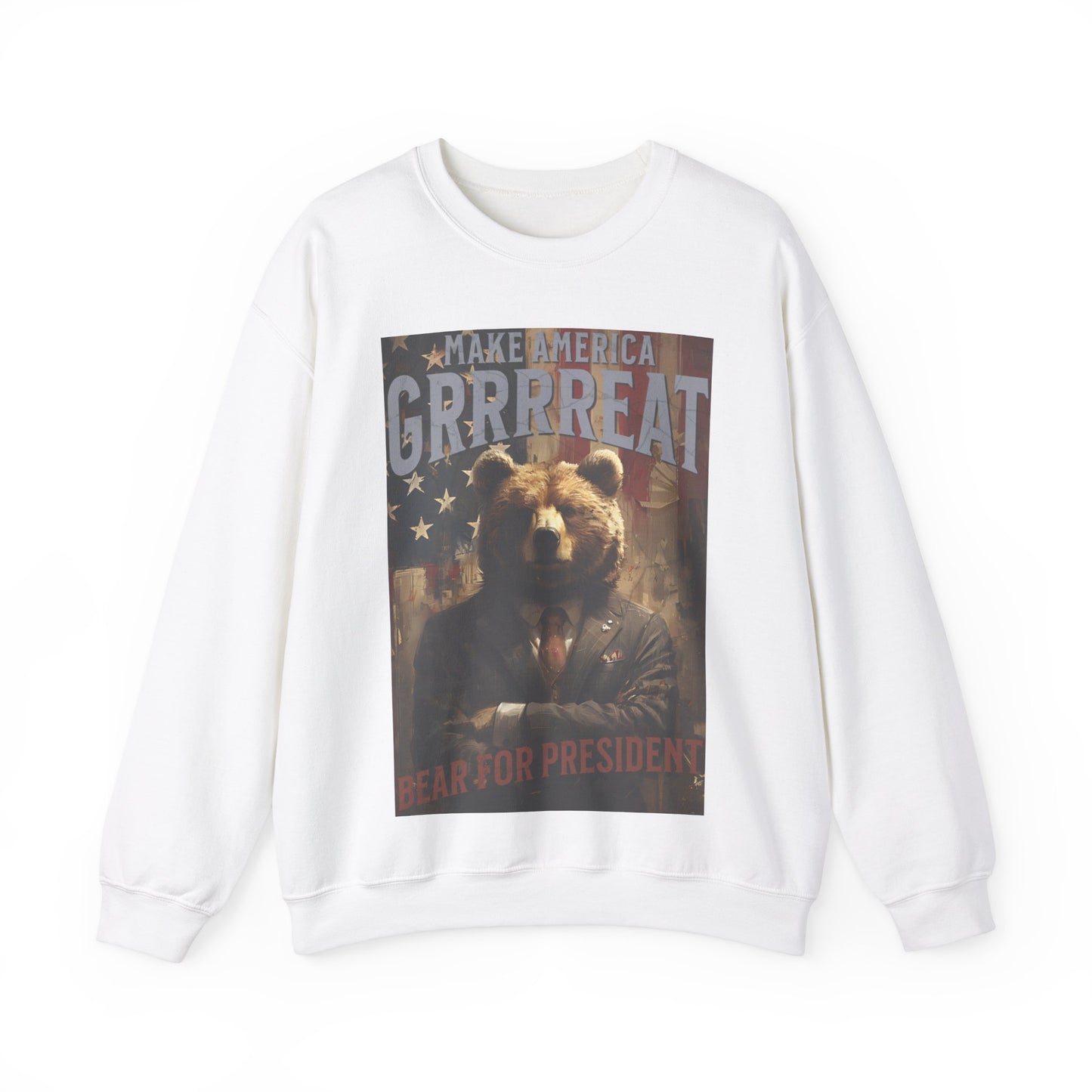 Bear for President Unisex Heavy Blend™ Crewneck Sweatshirt