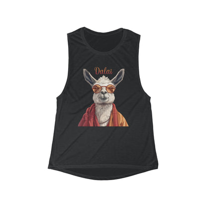 Dalai Llama Flowy Scoop Muscle Tank