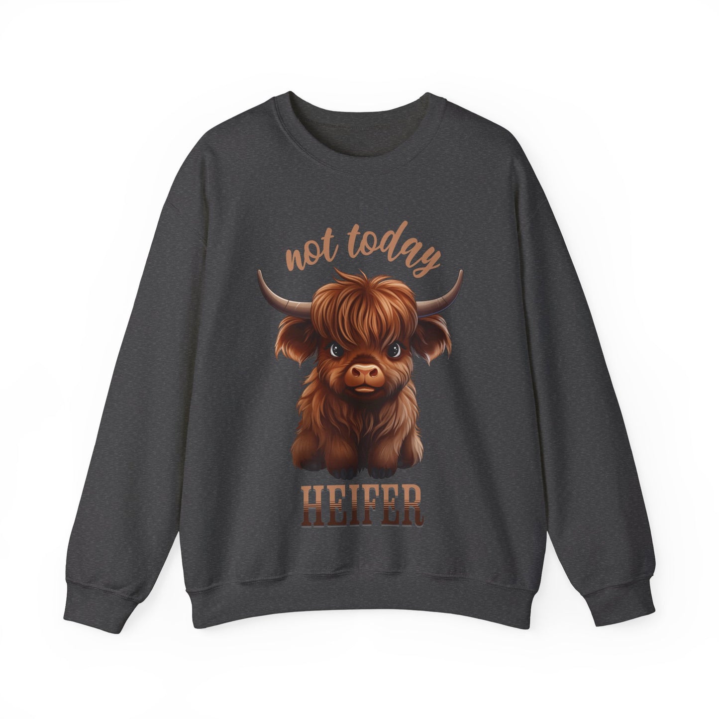 Not Today Heifer Unisex Heavy Blend™ Crewneck Sweatshirt