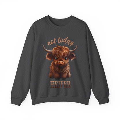 Not Today Heifer Unisex Heavy Blend™ Crewneck Sweatshirt