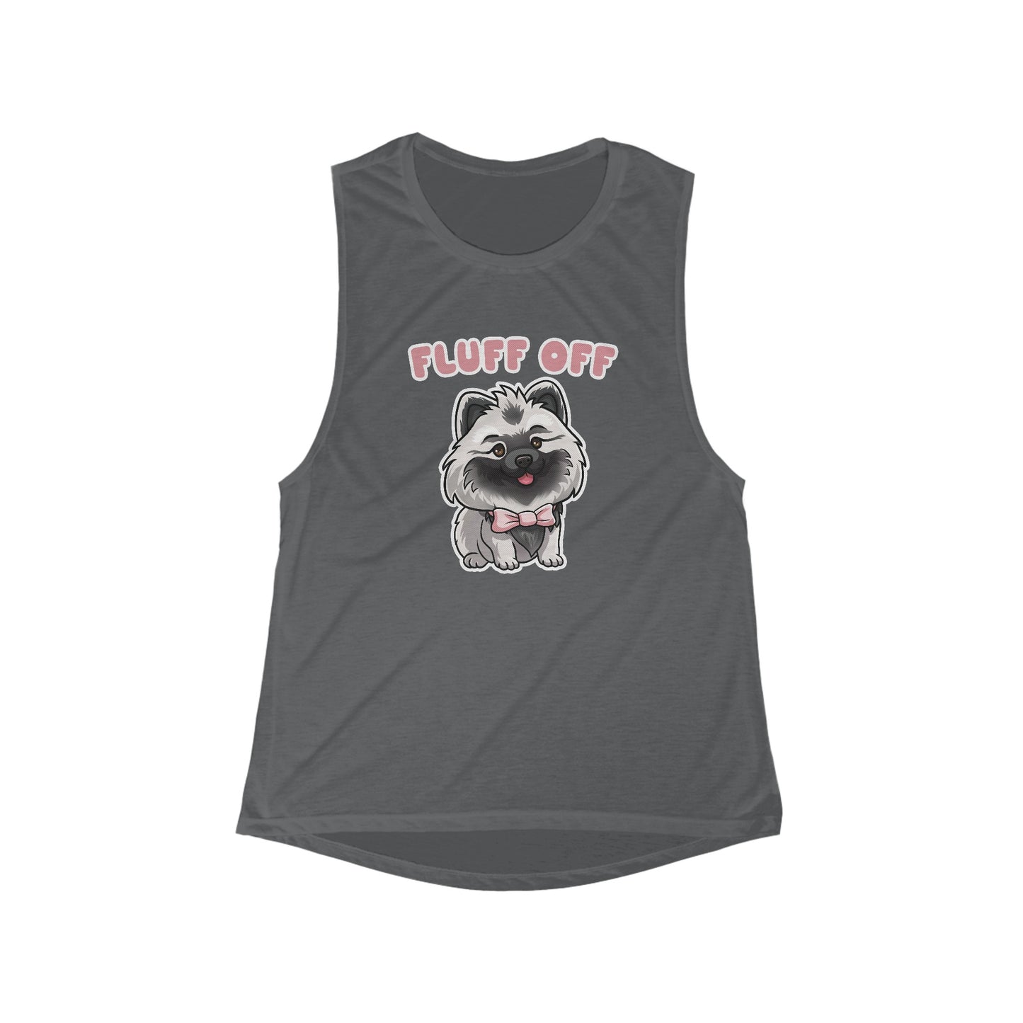 Fluff Off Flowy Scoop Muscle Tank