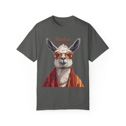 Dalai Llama Unisex Garment-Dyed 100% Cotton T-shirt