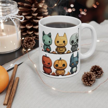 Cute Horror Characters Mug 11oz