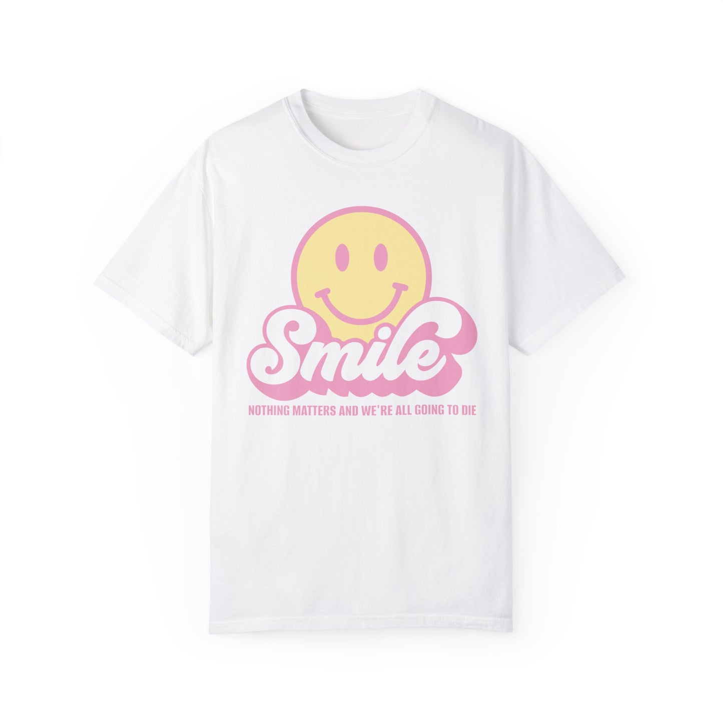 Smile Pastel Unisex Garment-Dyed 100% Cotton T-shirt